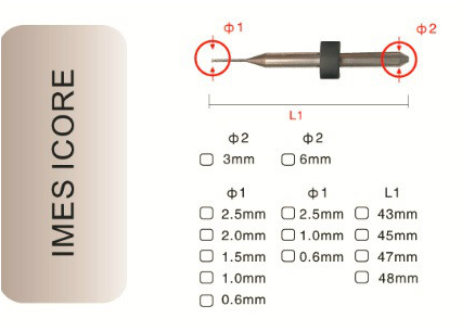 Fraise usineuse IMES ICORE Ø 6mm